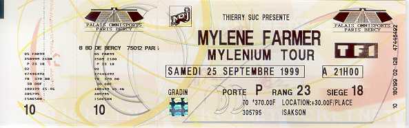 [The Mylenium ticket]